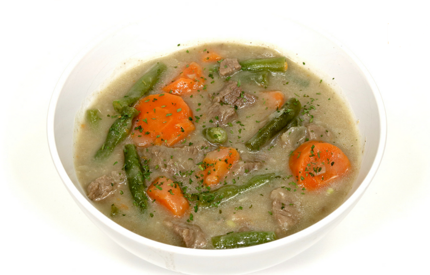 Sopa low carb de carne com legumes