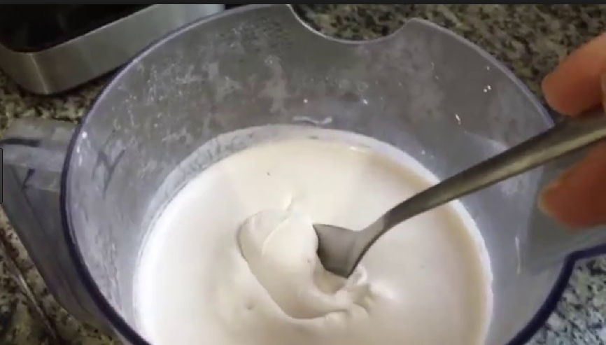 Creme de leite low carb feito com coco