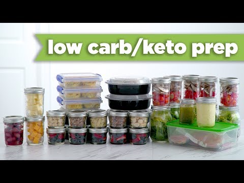 Preparação para refeições saudáveis com Keto / Low Carb para a semana